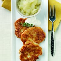 Israeli potato latkes