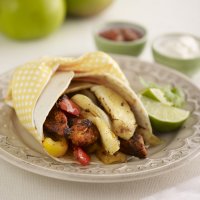 Chicken & Bramley apple fajitas