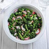 Summer salad of British greens