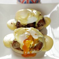 Rachel Green's Sausage Eggs Benedict