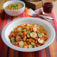 indian spiced radishes & pumpkin