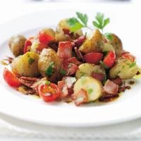 Warm potato & bacon salad