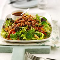 Crispy duck & sesame leafy salad