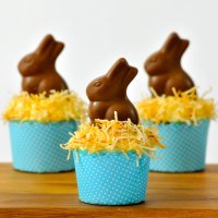 Carrot cupcakes with a twist of chocolate