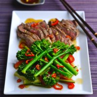 Caroline Mili Artiss's Tenderstem & beef pattani salad