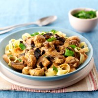 Creamy mushroom stroganoff