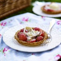 Sophie Michell's strawberry & goat's cheese tart