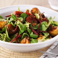 Spiced sausage salad