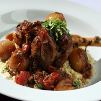 Tunisian braised lamb shanks