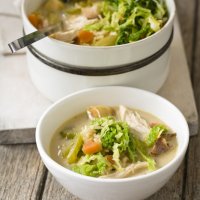 Pot-roast turkey broth