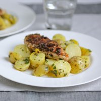 Alan Coxon's citrus potatoes with blackened Cajun chicken