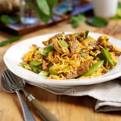Stir fry Thai red chilli beef