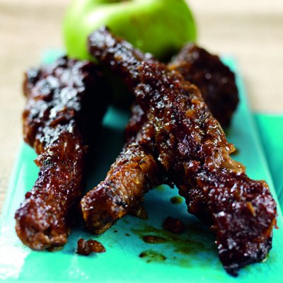 Caribbean sticky spare ribs