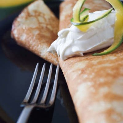Mango whip pancake