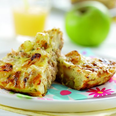 Potato, apple, herb & tuna frittata