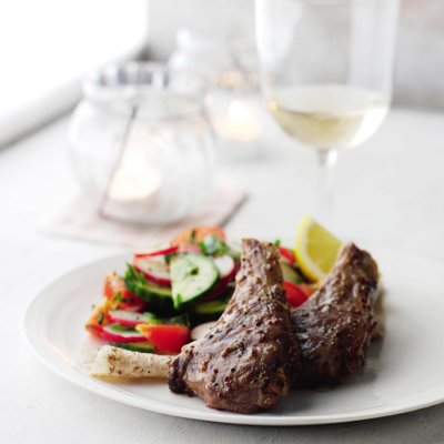 Citrus & mustard chops