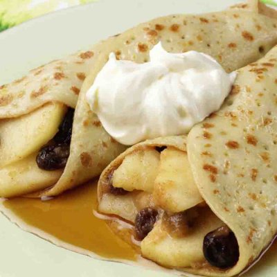 Apple & cinnamon pancakes