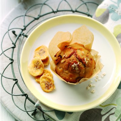 Banana & peanut butter muffins