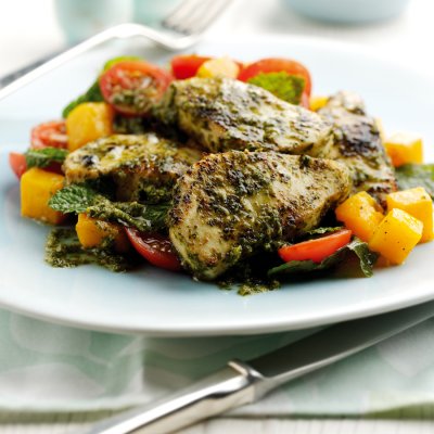 Maria Elia's pan-fried chermoula marinated cobia
