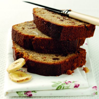 Banana chip teabread