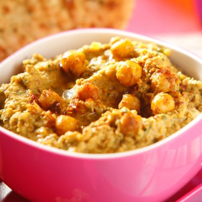 Jalfrezi spiced chickpea dip