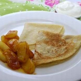 Toffee apple pancake