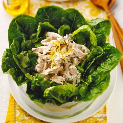 Lemon chicken leafy salad