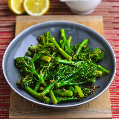 Nisha Katona's Tenderstem broccoli with mustard seeds & lemon