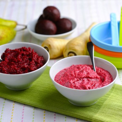 Beetroot & parsnip puree