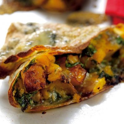 Butternut squash & stilton pancakes