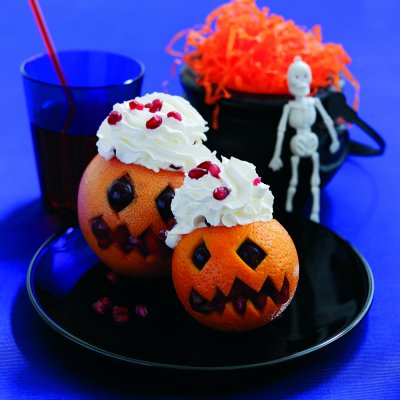 Halloween orange pumpkins