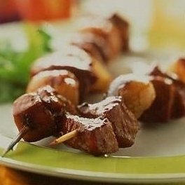 British shallot & turkey kebabs