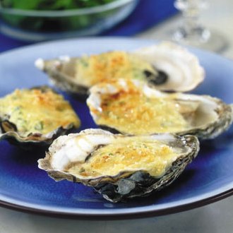 Creamy crunchy oysters