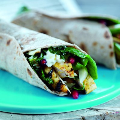 Mumbai chicken chaat wrap
