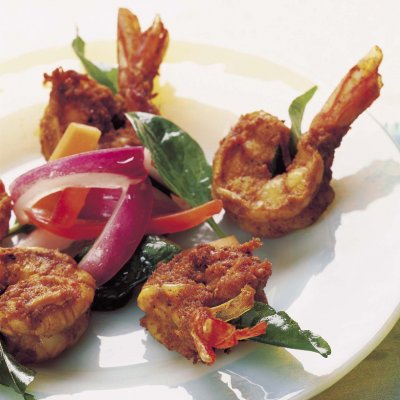 Deep fried prawns