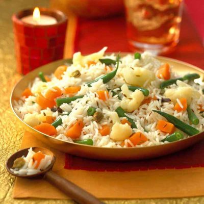 Indian mixed vegetable rice