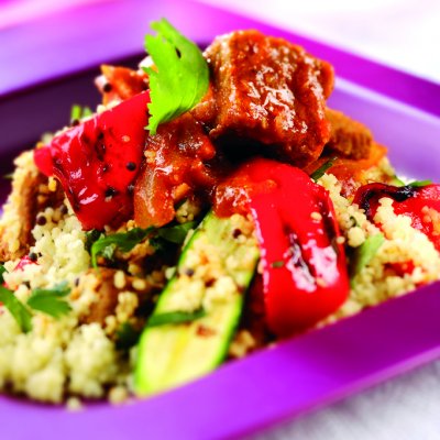 South Indian lamb couscous