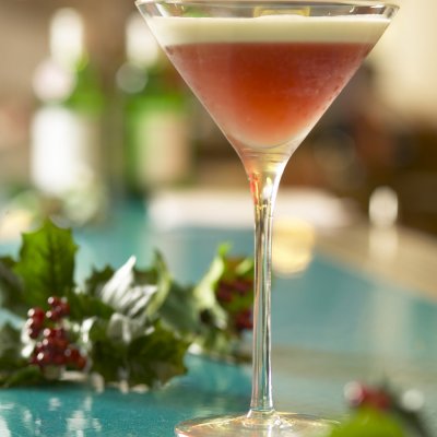 Snow-swept Christmas cocktail