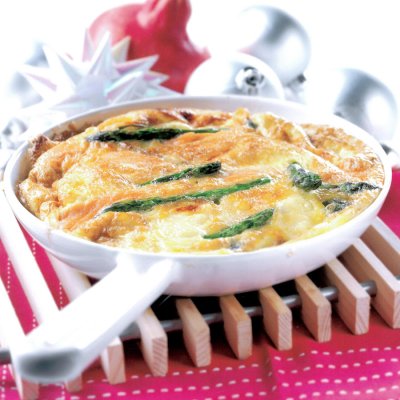 Cheesy breakfast omelette