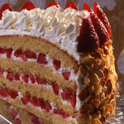 Strawberry gateau