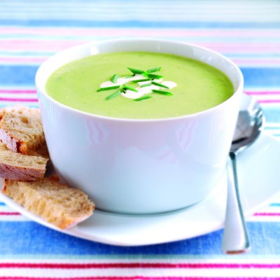 Creamy leek & potato soup